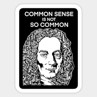 VOLTAIRE quote .1 - ink portrait Sticker